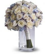 Hydrangea, Calla Lilies, and Roses Wedding Bouquet