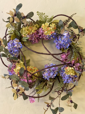Hydrangea Hoop Wreath