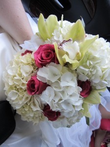 Hydrangea Orchid and Rose Bouquet Call for Estimate