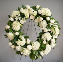 Hydrangea & Rose Wreath  