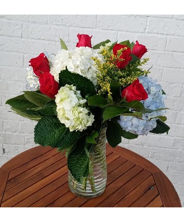 Hydrangeas and 6 rubies. 