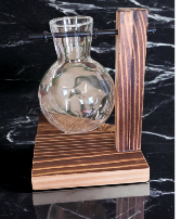 Hydroponic Clear Glass Single Bulb vase 