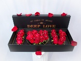 I <3 U rose box 