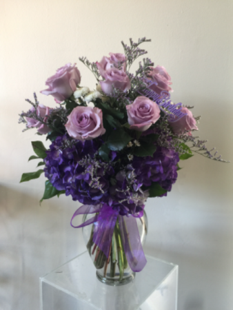 Purple Unique  Floral arrangement 