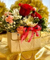 I Have it in the Bag  Mixed Flower Valentine's Day Arrangement