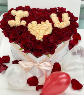 I HEART YOU - SUPREME FRESH-CUT ROSES