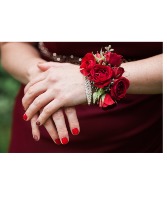 I love Red Corsage  