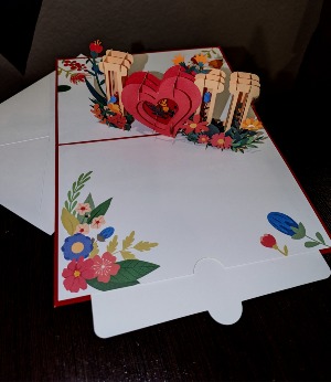 I LOVE U  POP UP CARD