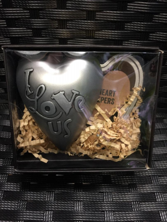 'I Love Us' Art Heart Keeper