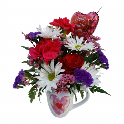 I love you a latte Fresh Arrangement