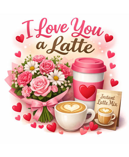 I LOVE YOU A LATTE FRESH ARRANGEMENT