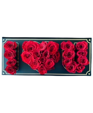 I Love You Box Arrangement  in Sonora, CA | SONORA FLORIST AND GIFTS