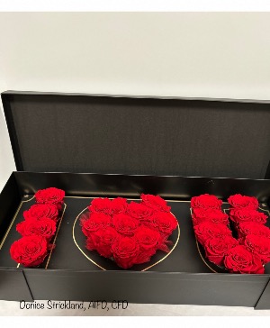 I Love You Box of Roses  Roses