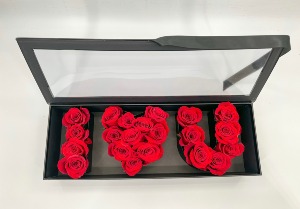I Love You "Box" Roses