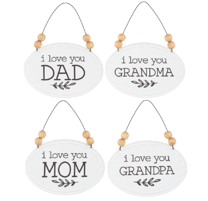 I Love You Family Ornament 