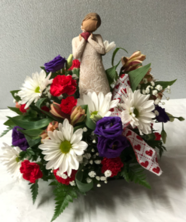  Je t' aime (I love you) Flowers & Figurine