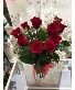  I love you Red Roses  Red Roses in a vase with greens and Babies Breath 