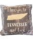 I love you to TN and back throw pillow Powell Florist Exclusive