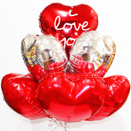 I love you/ Valentines Day Balloon Bouquet  