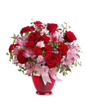 I loves you Bouquet  Vase Arrangement