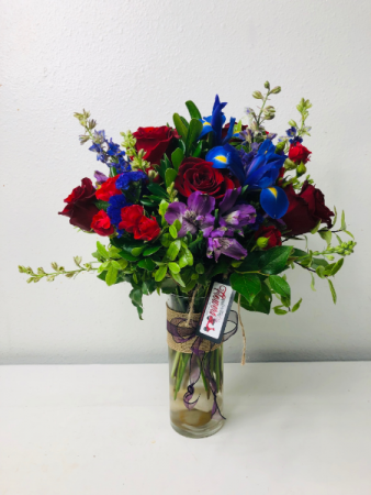 I Only Have Iris For You Flower Arrangement