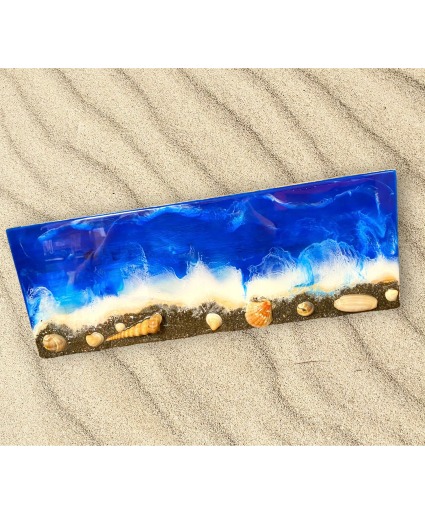 I'D RATHER BE AT THE BEACH Epoxy Resin Art