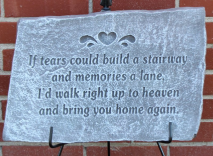 If tears could build. plaque  