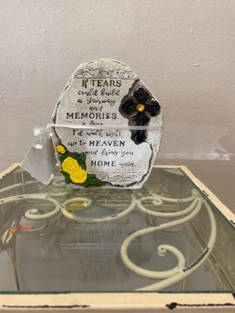 If tears could build.. Yellow roses..