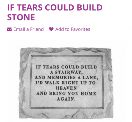 If Tears Could  Stone