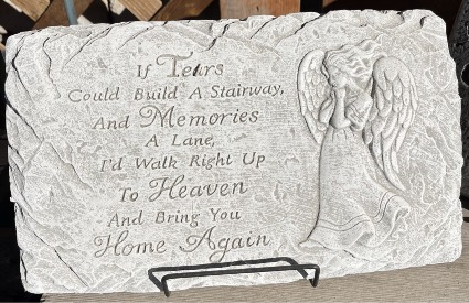 If tears Memorial Garden Stone