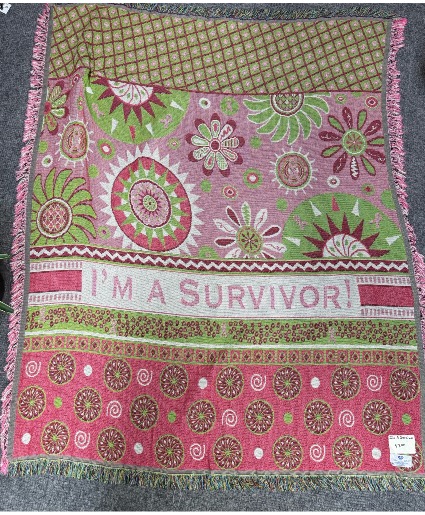 I'm a Survivor Throw Afghan Blanket