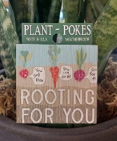 I'm Rooting For You Plant Stake 