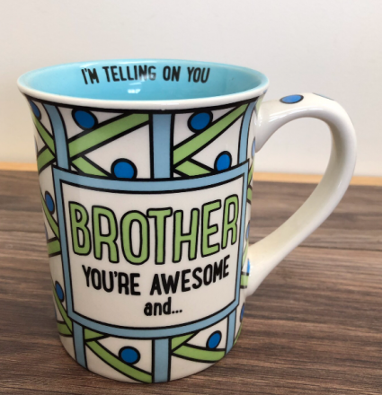 I’m telling on you brother mug Mug