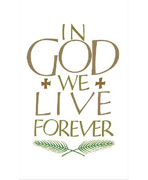 In God We Live Forever Prayer Card Add-on