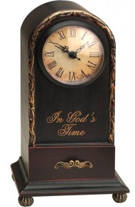 In God's Time Table Clock 