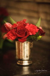 In Love With Red Centerpiece Vase Arrangement 