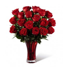 In Love With Red Roses Valentine Bouquet In Navarre Fl Flowers