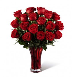 In Love With Red Roses Valentine Bouquet
