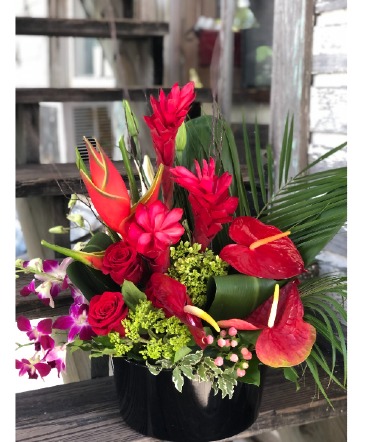 In Love With Tropicals Fresh Flower Arrangement in Ramrod Key, FL | Big Pine Petals & Vines