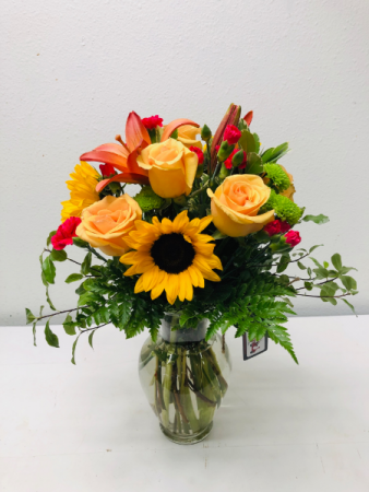 In Love With Yellow Flower Arrangement