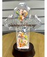 In Loving Memory Cross Water Glitter Lantern