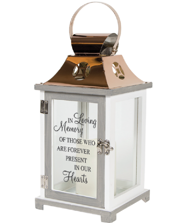 In Loving Memory	 Lantern with Candle in Chicora, PA | Lily Dale Floral Design Studio