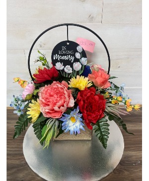 In Loving Memory  Silk Arrangement 