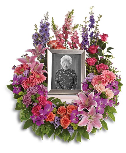 In Memoriam Wreath  Cremation Flowers   (urn/frame not included) 