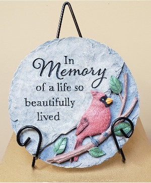 In Memory Cardinal Plaque Resin Plaque