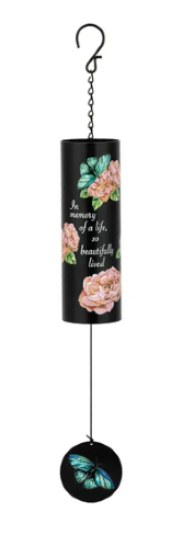 "In Memory" Cylinder Wind Chime 
