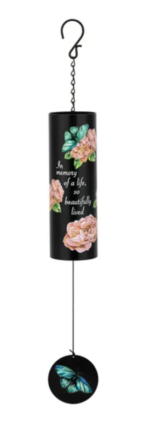 "In Memory" Cylinder Wind Chime 
