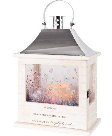 In Memory Lantern with Candle in Chicora, PA | Lily Dale Floral Design Studio