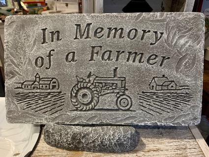 In Memory of a Farmer Memorial Stone