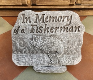 "In Memory of a Fisherman" Memorial Stone 